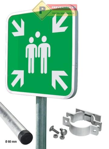 Indicator de protectie pentru loc de adunare