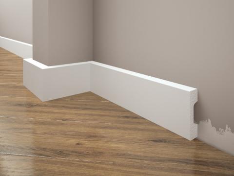 Plinta decorativa alba din LPC 27 de la Visaria Design Srl.