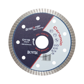 Disc diamantat turbo 115x22.23mm, segment 8mm pentru gresie de la Gold Smart Engine Srl