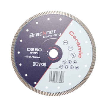 Disc diamantat turbo 250x25.4mm, segment 10mm pentru gresie de la Gold Smart Engine Srl
