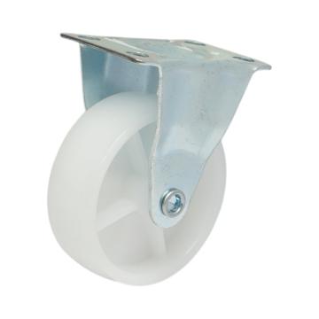 Roata fixa 73x25mm fara frana, polipropilena alba