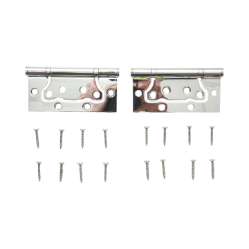 Set 2 balamale mobilier coplanare fluture 100x50mm, otel
