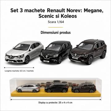 Set 3 machete Renault Megane, Scenic si Koleos, varianta B de la Hobbyplanet Romania