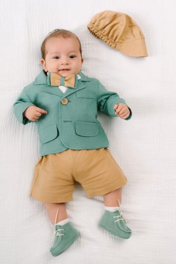Costum botez Giorgio - verde salvie de la Andreeatex