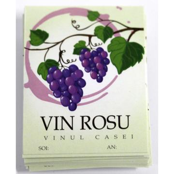 Etichete vin rosu cu struguri (48 bucati)