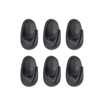 Carlig x6 pvc oval - negru de la URBANIX SRL