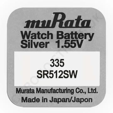 Baterie, Oxid de Argint, muRata 335 / SR512SW, 1.55V, 1 buc de la Saralma Shop Srl