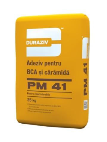 Adeziv pentru BCA si caramida duraziv PM 41, 25 kg de la URBANIX SRL