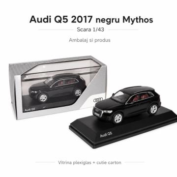 Macheta auto Audi Q5 2017 negru Mythos, scara 1:43 de la Hobbyplanet Romania