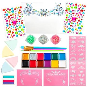 Jucarie Kit de machiaj copii cu 12 culori, pietre pretioase de la Molifag Srl