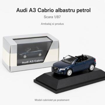 Macheta Audi A3 Cabriolet scara 1:87 - Audi Colection-Dealer de la Hobbyplanet Romania