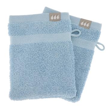 Set 2 x manusi 15x21cm 100% bumbac - azur de la URBANIX SRL