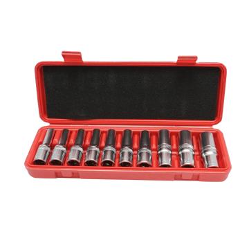 Trusa chei tubulare E-Torx E8-E24, patrat 1/2 inch 10 piese de la Gold Smart Engine Srl