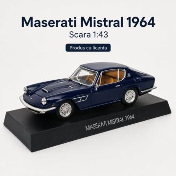 Macheta Maserati Mistral 1964 bleumarin, scara 1:43, Atlas
