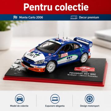 Macheta Peugeot 307 WRC OMV Raliu Monte Carlo 2006 M. Stohl