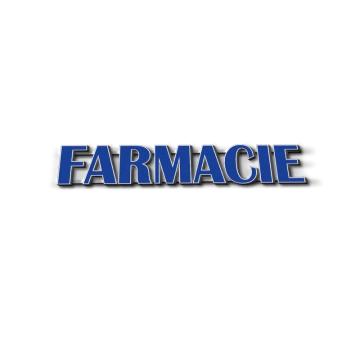 Litere volumetrice Farmacie - Modern Albastru
