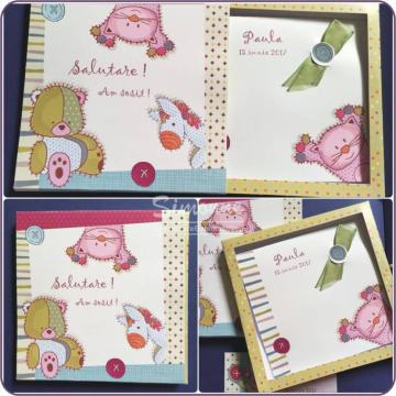 Invitatie botez cu animalute
