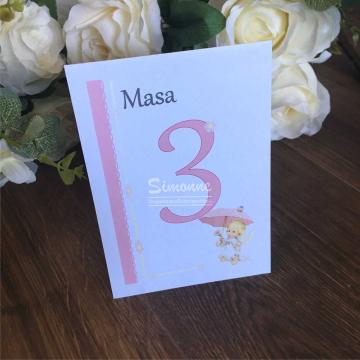 Numar masa botez, fetita
