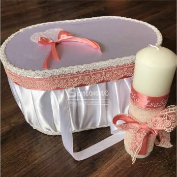 Set lumanare cutie botez