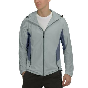 Jacheta usoara sport barbati, respirabila, gri deschis de la Molifag Srl