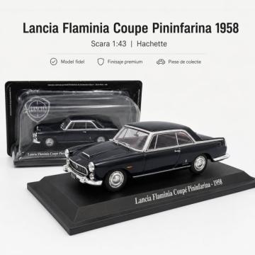 Macheta Lancia Flaminia Coupe Pininfarina 1958 negru lucios