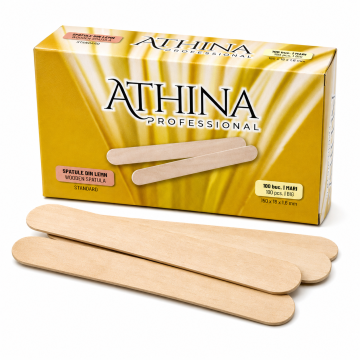 Spatule lemn standard in cutie set 100buc - Athina de la Mezza Luna Srl