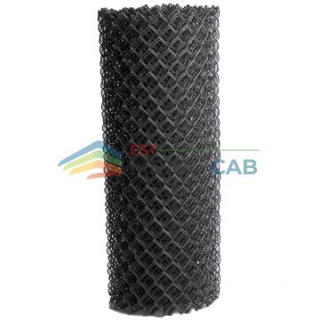 Plasa gard impletita plastifiata antracit