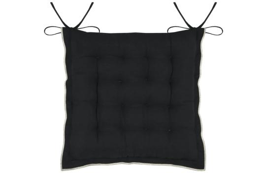 Perna de scaun Helios 38X38 cm, culoare negru, 100% bumbac de la URBANIX SRL